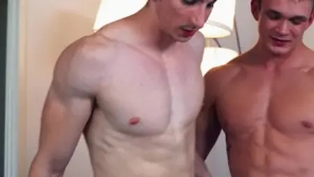 Drill My Hole: Muscled & tattooed twink bareback doggy fuck