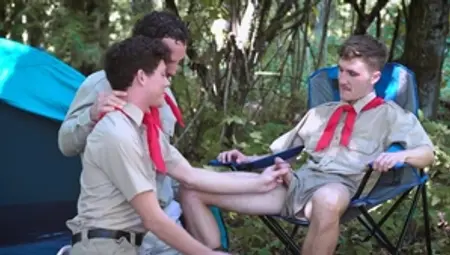 Boys At Camp: Hard nailining with pretty scout Colton McKeon
