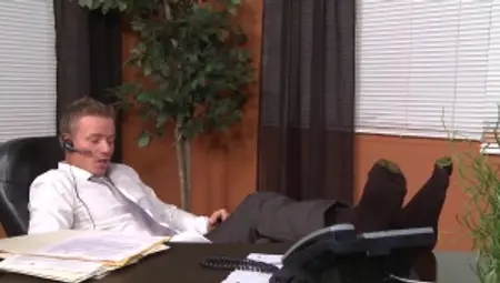 Drill My Hole - Inked employee digs dick sucking