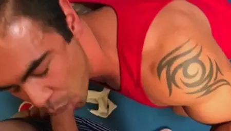 RealityDudes: Inked latin bear wants hard nailining