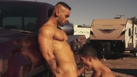 HotHouse: Hard slamming with hairy latino bodybuilder