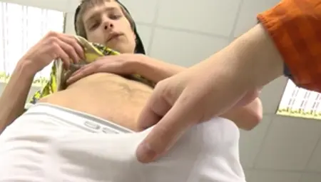 East Boys: Super slim blond helps with sloppy fucking