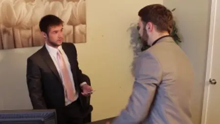 TheGayOffice.com - Gets gagging