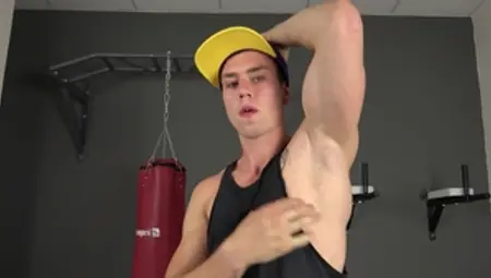 EastBoys: Hairless muscle amateur massage live on webcam