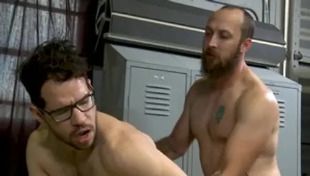 PrideStudios - Athletic & hairy brunette raw getting a facial