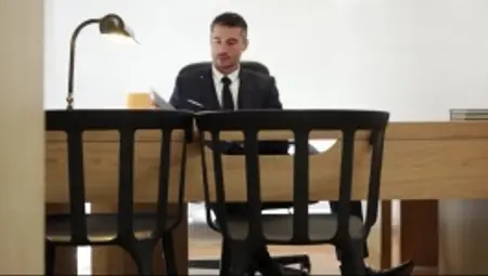 Drill My Hole - Inked riding big dick at the office desk