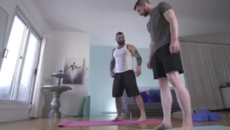 masqulin: Sweaty Man on Man Workouts After Yoga