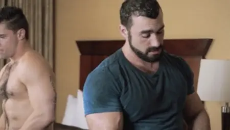 Str8 To Gay: Inked Aspen gets a buzz out of rough nailing