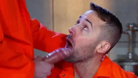 Club Inferno Dungeon: Inked Gunner cumshot