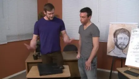 DrillMyHole: Dick sucking next to muscle teen