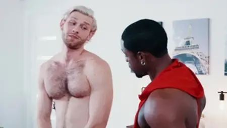 Noir Male - Ebony masturbation at casting HD