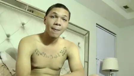 JoeSchmoeVideos.com - Abel jerking balls in the bed