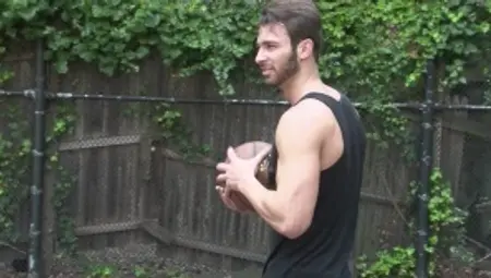 Str8togay.com: Muscled Jarek hunk rimming porn