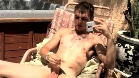 ZackRandall.net - Young Adam Hess jerking uncut cock outdoors