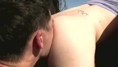 DirtyBoyVideo - Inked Andrew receiving facial rimming