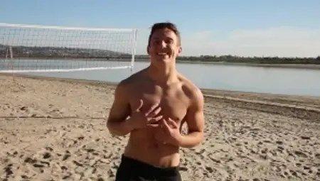 Bromo: Rough handjob plus athletic young twink