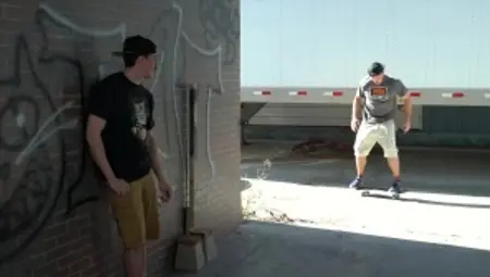 BROMO - Combo - Spanking outdoors along with athletic twink