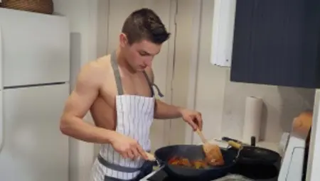 DrillMyHole - Athletic and tattooed twink 69 in the kitchen