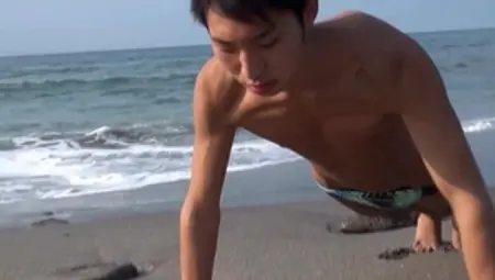 GayAsianNetwork: Hottest Leo Ota stretching wearing suit