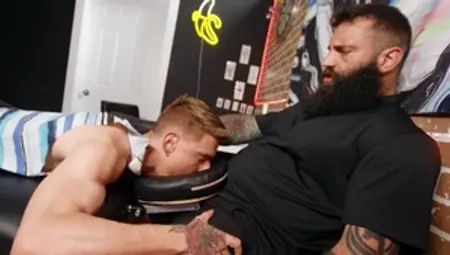 BROMO - Very slim european blond haired craving bondage