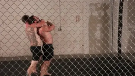 Bromo: Muscle inked american hunk in boxers butt sex