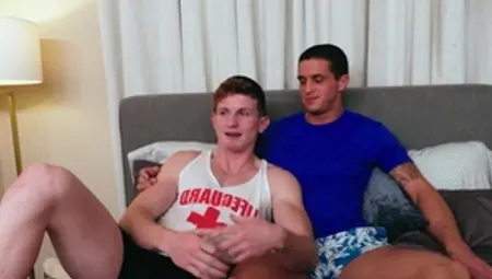 Stagcollective: Athletic Nick Clay tongue kissing