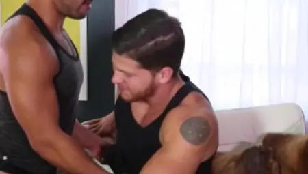 Gods Of Men: Muscled & inked hunk anal fucks