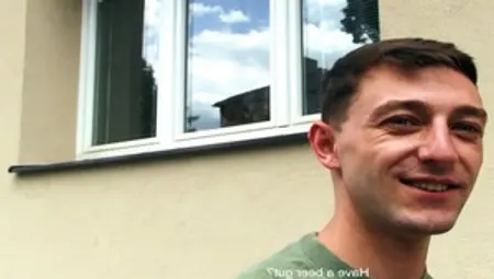 Czech Hunter - Shaved sucking for money